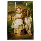 メアリキツネスペインのと指針犬（G.F.ワット） ミディアムペーパーバッグ (裏面)