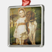 メアリキツネスペインのと指針犬(G.F.ワット) メタルオーナメント (左)