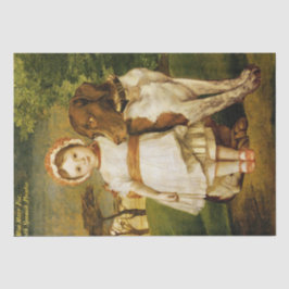 メアリキツネスペインのと指針犬（G.F.ワット） 薄葉紙