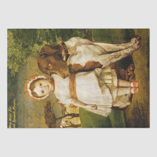 メアリキツネスペインのと指針犬（G.F.ワット） 薄葉紙 (正面)