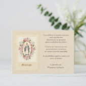 メアリスペインのーカトリックお悔やみ サンキューカード (スタンド正面)