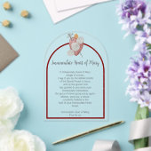 メアリハートカードのアクリル系被祈りの言葉 アクリル招待状 (インサイチュ (ウェディング))