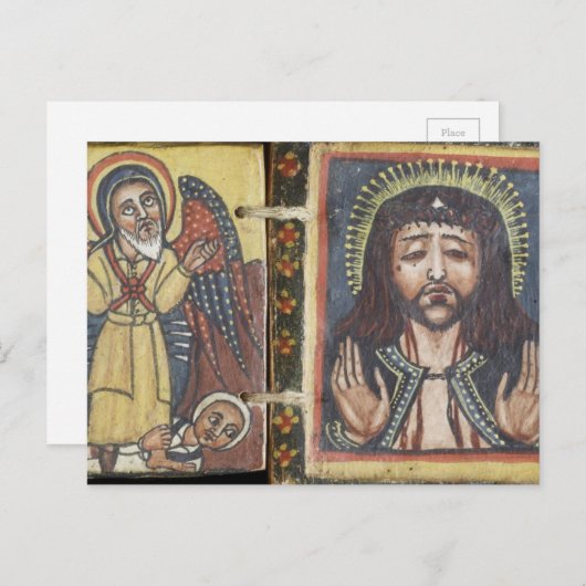 メアリーとの両面ディプチスの正面 ポストカード (正面/裏面)