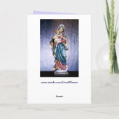 メアリーとイエスのグリーティングカード カード (裏面)