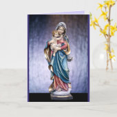 メアリーとイエスのグリーティングカード カード (黄色い花)