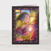 メアリーとイエスのベビーA子どもが生まれカード カード (正面)