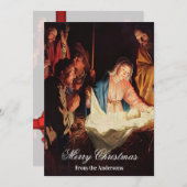 メアリーとジョセフのメリークリスマスとのイエスの子供 シーズンカード (正面/裏面)
