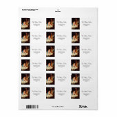 メアリーとジョセフ・メリークリスマスとの子供としてのイエス ラベル (フルシート)