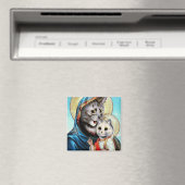 メアリーとベビーイエス猫ちゃんマグネット マグネット (インサイチュ (食洗機))