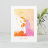 メアリーとベビーイエズスのクリスマス シーズンカード (スタンド正面)