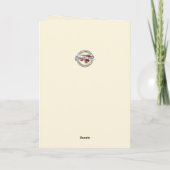 メアリーとベビーイエズブルーと赤面の花 サンキューカード (裏面)