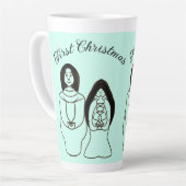 メアリーとヨセフの初めてのクリスマス カフェラテマグ (左アングル)
