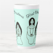 メアリーとヨセフの初めてのクリスマス カフェラテマグ (正面)