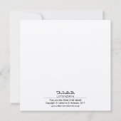 メアリーと子供のエコフレンドリースクエアのクリスマスカード (裏面)