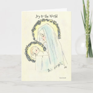 メアリーと子供のクリスマスカード シーズンカード