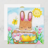 メアリーのイースターバスケットへの招待 招待状 (正面/裏面)