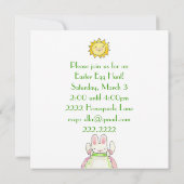 メアリーのイースターバスケットへの招待 招待状 (裏面)