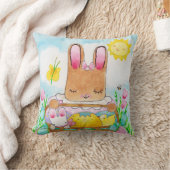 メアリーのイースターバスケット枕 クッション (ブランケット)