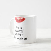 メアリーのコーヒー。 コーヒーマグカップ (正面左)