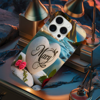 メアリーのハート石の夕日 iPhone 15 PROケース