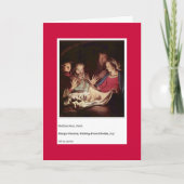 メアリーの両親のホリデーカード シーズンカード (正面)