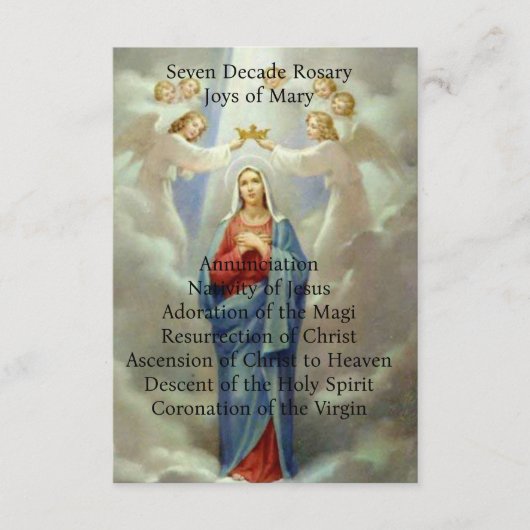 メアリーの喜び エンクロージャーカード (正面)