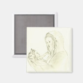 メアリーの小さな子のマグネット マグネット (正面/裏面)