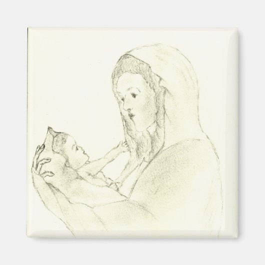 メアリーの小さな子のマグネット マグネット (正面)