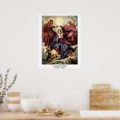 メアリーの戴冠式バイディエゴベラスケス ポスター (キッチン)