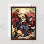 メアリーの戴冠式バイディエゴベラスケス ポストカード (正面/裏面)