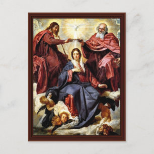 メアリーの戴冠式バイディエゴベラスケス ポストカード