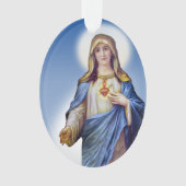 メアリーの無垢なハート オーナメント (正面)