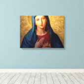 メアリーの無垢なハート キャンバスプリント (インサイチュ (ウッドフロア))