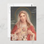 メアリーの無垢なハート ポストカード (正面/裏面)