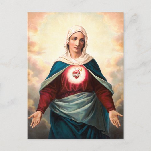 メアリーの純真なハート ポストカード (正面)