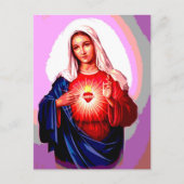 メアリーの純真なハート ポストカード (正面)