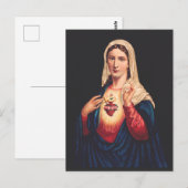 メアリーの純真なハート ポストカード (正面/裏面)