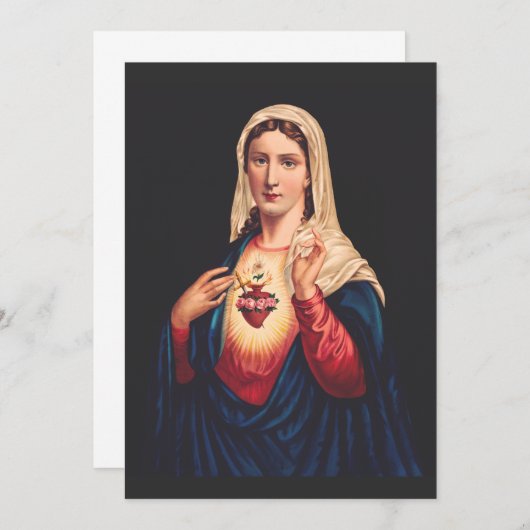 メアリーの純真なハート 招待状 (正面/裏面)