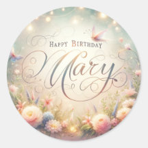 メアリーの誕生日シール