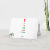 メアリーはクリスマスの出生カードを知っていた カード (裏面)