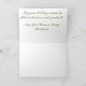 メアリーはクリスマスの出生カードを知っていた カード (内部)