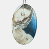 メアリーはクリスマスの飾り付けを知っていた セラミックオーナメント (左)
