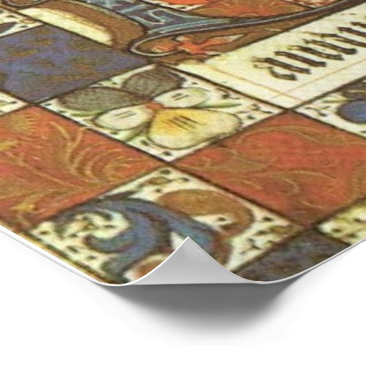 メアリーは中世の従兄弟エリザベスを訪れる ポスター (角)