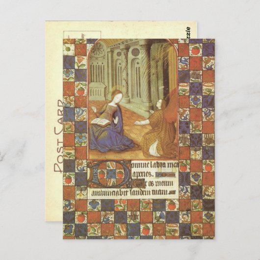 メアリーは中世の従兄弟エリザベスを訪れる ポストカード (正面/裏面)