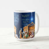 メアリーは出生マグを知っていた コーヒーマグカップ (正面右)