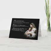 メアリーは子羊のクリスマスカードを持っていた シーズンカード (正面)