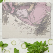 メアリーは小さな子羊の子供部屋韻を持っていた キッチンタオル (折り畳み)