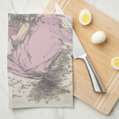 メアリーは小さな子羊の子供部屋韻を持っていた キッチンタオル (四つ折り)