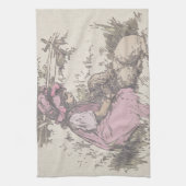 メアリーは小さな子羊の子供部屋韻を持っていた キッチンタオル (縦)