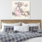 メアリーは小さな子羊の子供部屋韻を持っていた キャンバスプリント (インサイチュ (寝室))